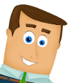 Zu sehen ist ein Businessman als Cartoon-Charakter.