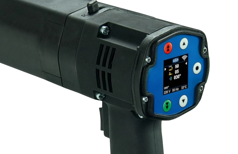 Display of a DE1control torque wrench with torque torque angle mode